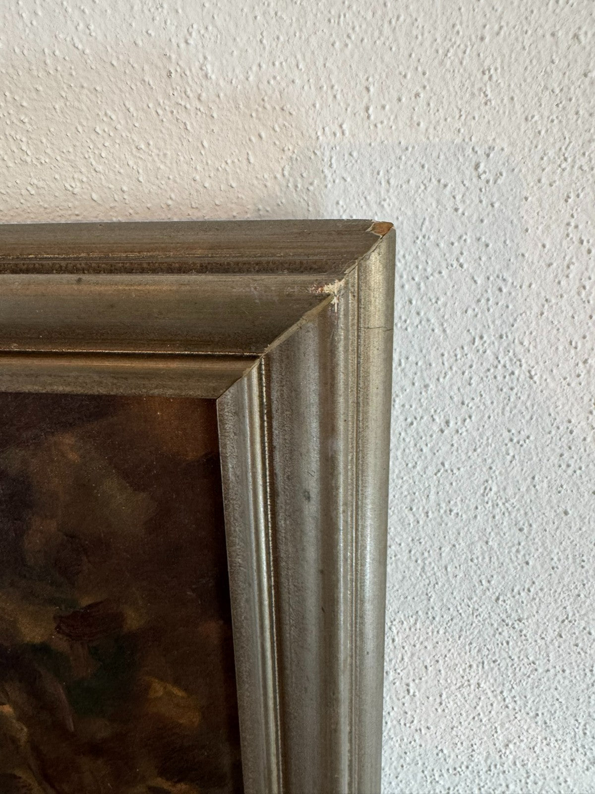 Ölgemälde Sumpf Landschaft signiert F. Heuberger