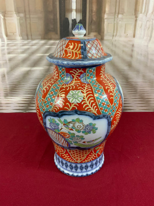 3x Prunkvase Set Porzellan Vasen Imari Stil Top Zustand