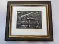 Sepp MOHR (1899-1981) HOLZSCHNITT SCHLOSS TEGERNSEE
