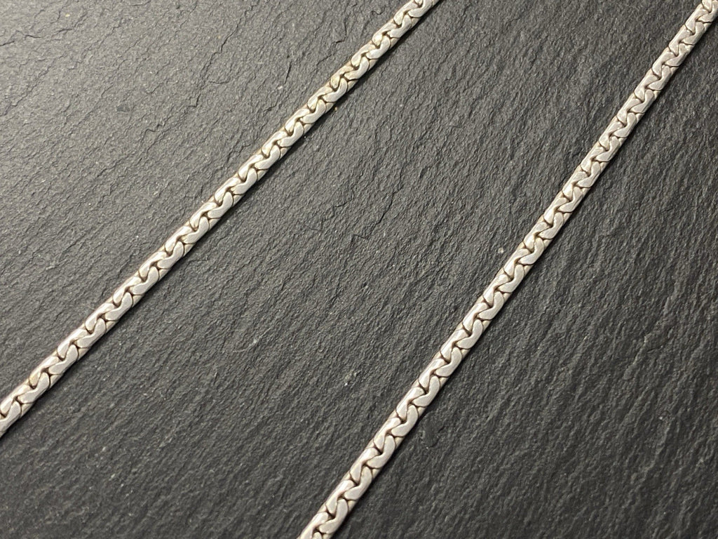 Halskette Kette 925 Sterling Silber Achat Cabochon 27,67g Jeunesse