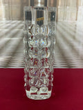MASSIVE VASE AUS GLAS ICHENDORF BLOCKVASE 4,7kg 29cm HOCH NOPPEN OP ART