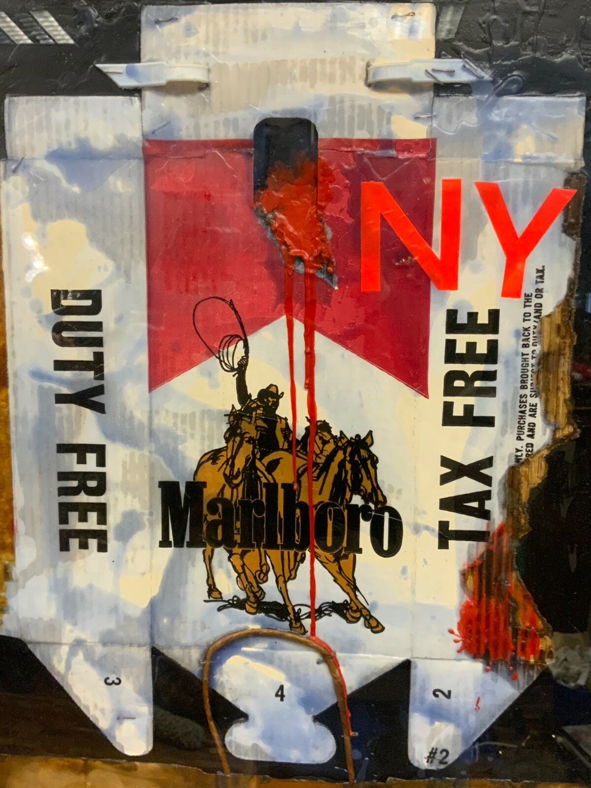Georg Sternbacher Gemälde Acrylgemälde Mixed Media New York I
