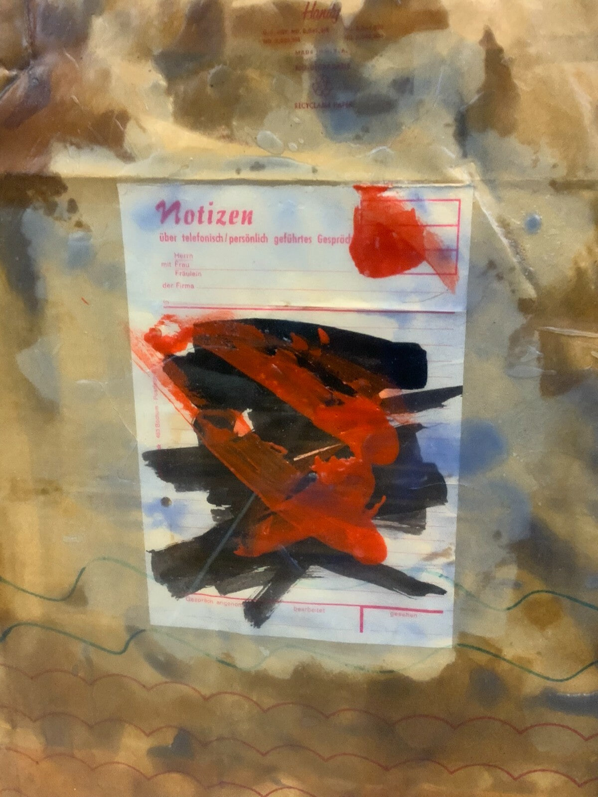 Georg Sternbacher Gemälde Acrylgemälde Mixed Media New York I