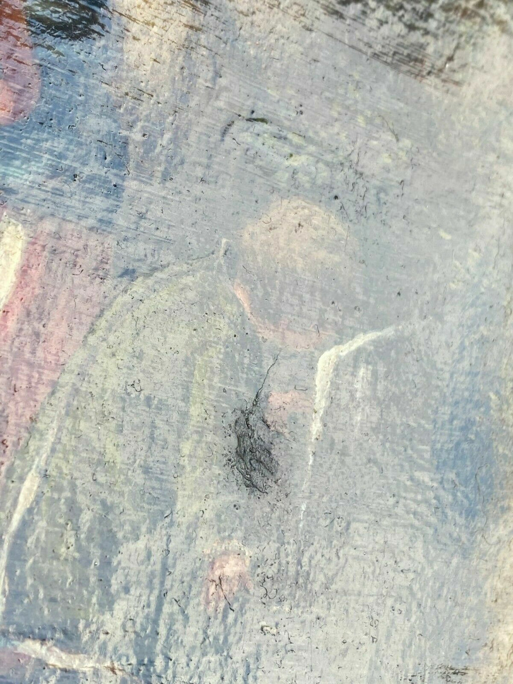 Ölgemälde Frau mit Mädchen Thomas Kent Pelham Attr. Gemälde Öl auf Leinwand