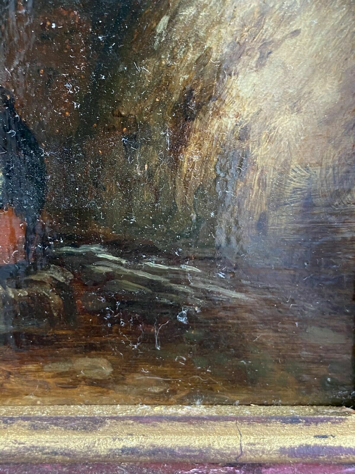 Ölgemälde Frau mit Mädchen Thomas Kent Pelham Attr. Gemälde Öl auf Leinwand