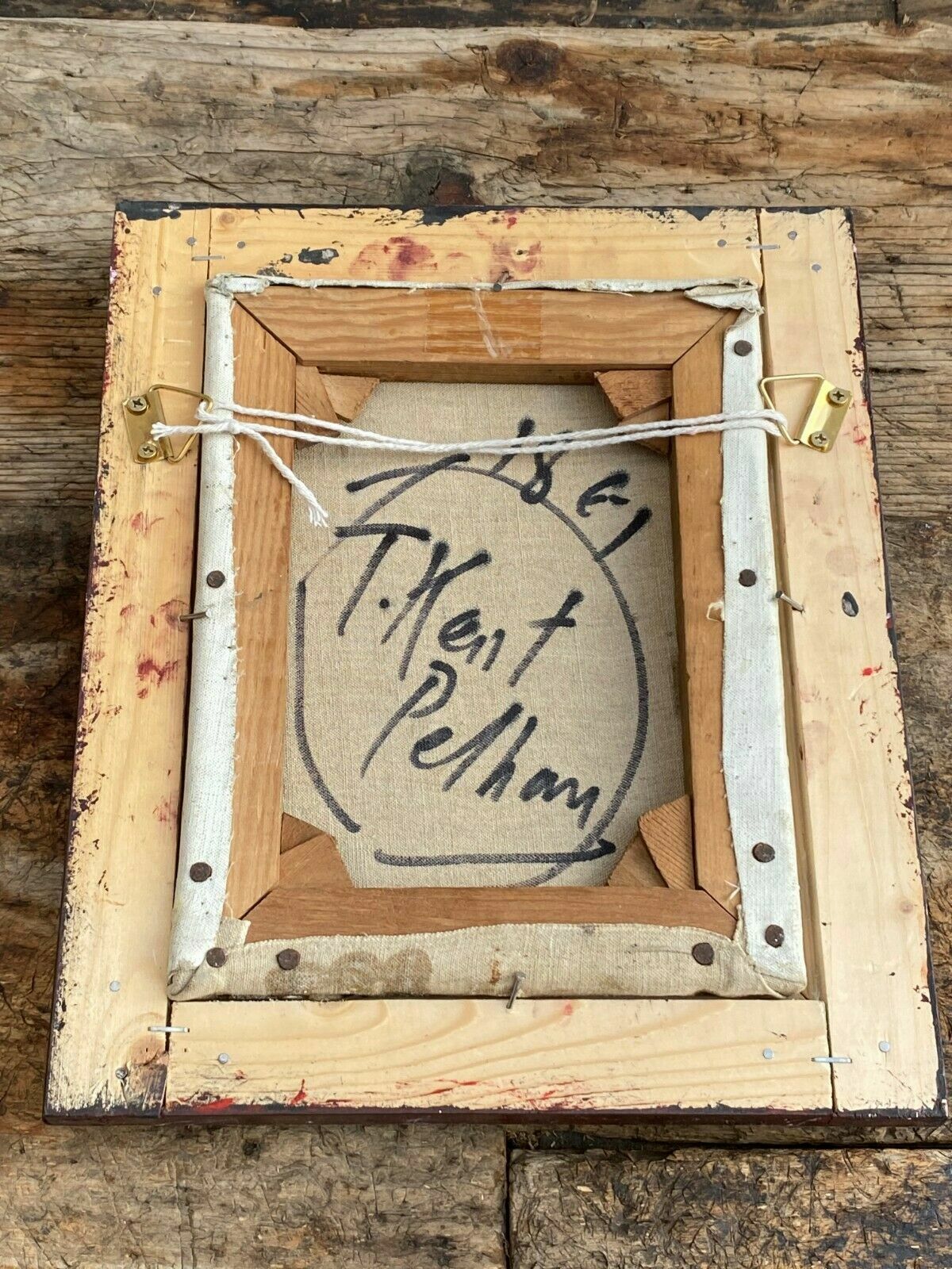 Ölgemälde Frau mit Mädchen Thomas Kent Pelham Attr. Gemälde Öl auf Leinwand