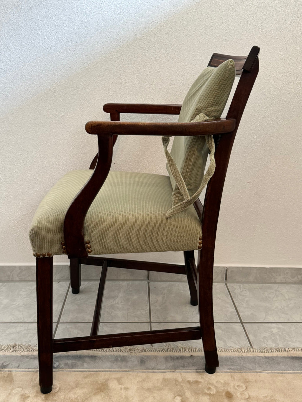 Antiker Neo Klassizismus Stuhl um 1880 Eiche massiv