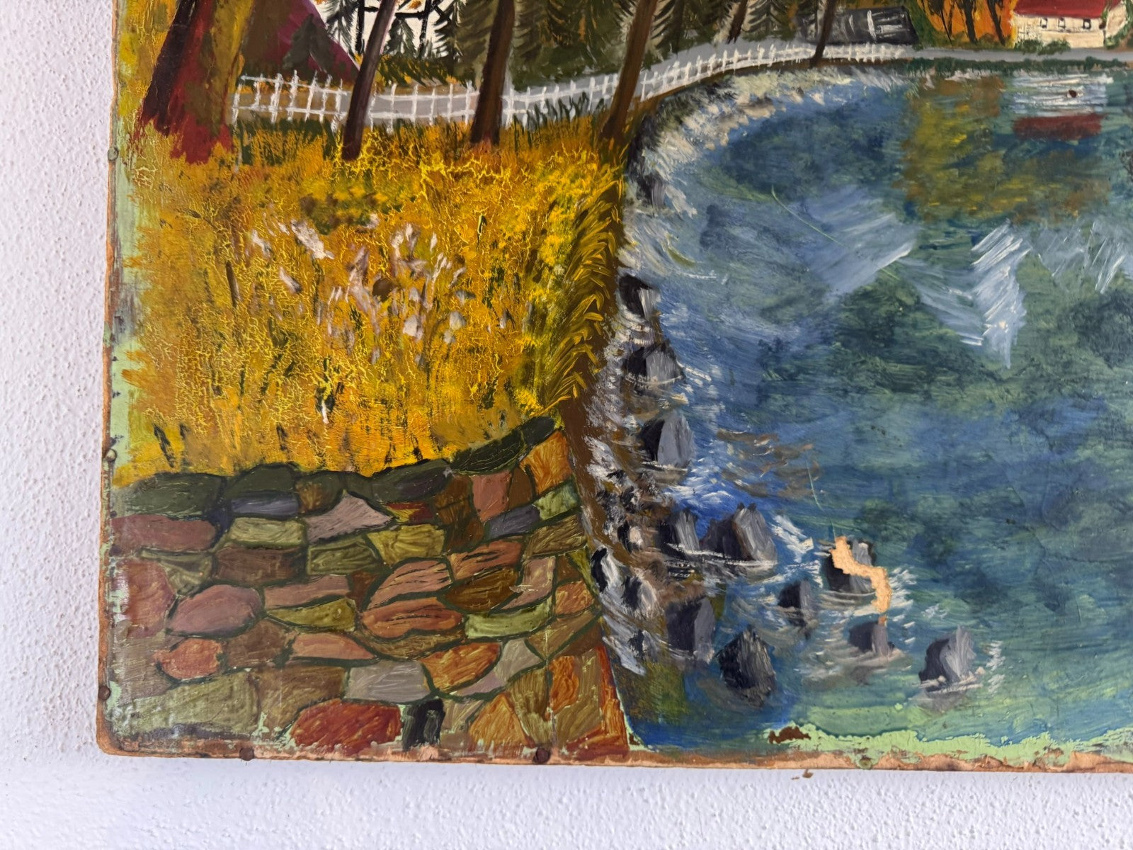 Ölgemälde See Landschaft signiert E. Jünemann