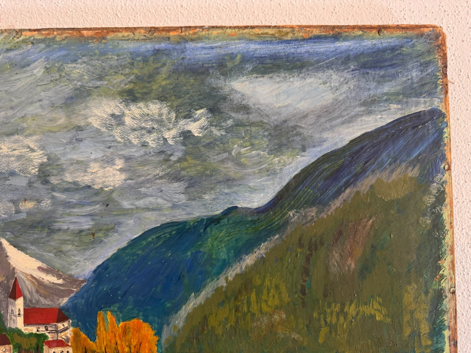 Ölgemälde See Landschaft signiert E. Jünemann