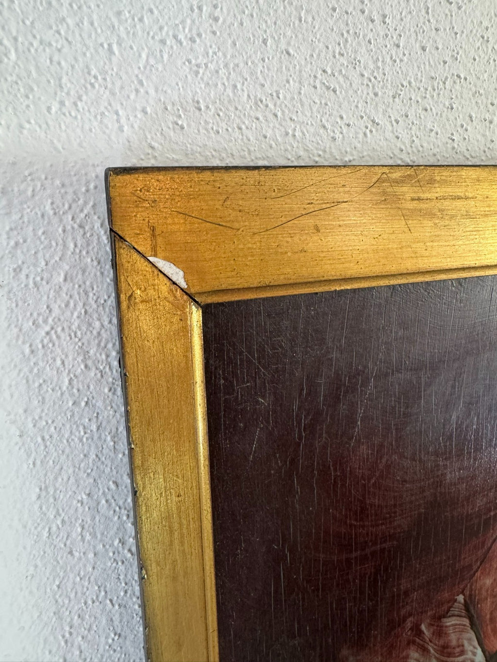 Modernes Ölgemälde Nicht signiert Bäume im Inferno