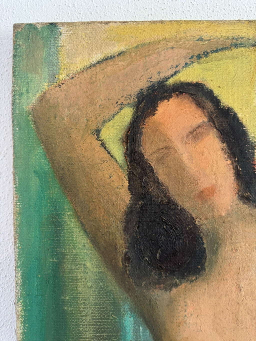 Vintage Ölgemälde Akt Erotik Portrait einer Frau in Art Deco Stil Nicht signiert