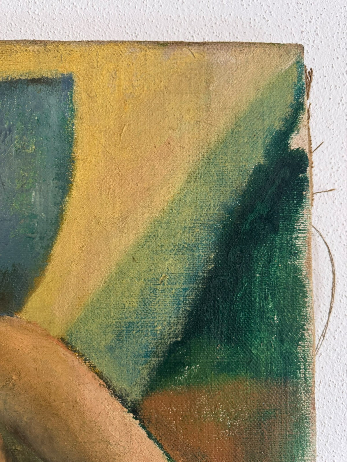 Vintage Ölgemälde Akt Erotik Portrait einer Frau in Art Deco Stil Nicht signiert