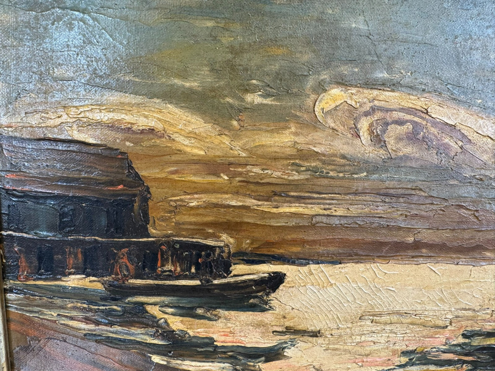 Ölgemälde Landschaft signiert Harry (heinrich) Pfeiffer (1874-c.1960)