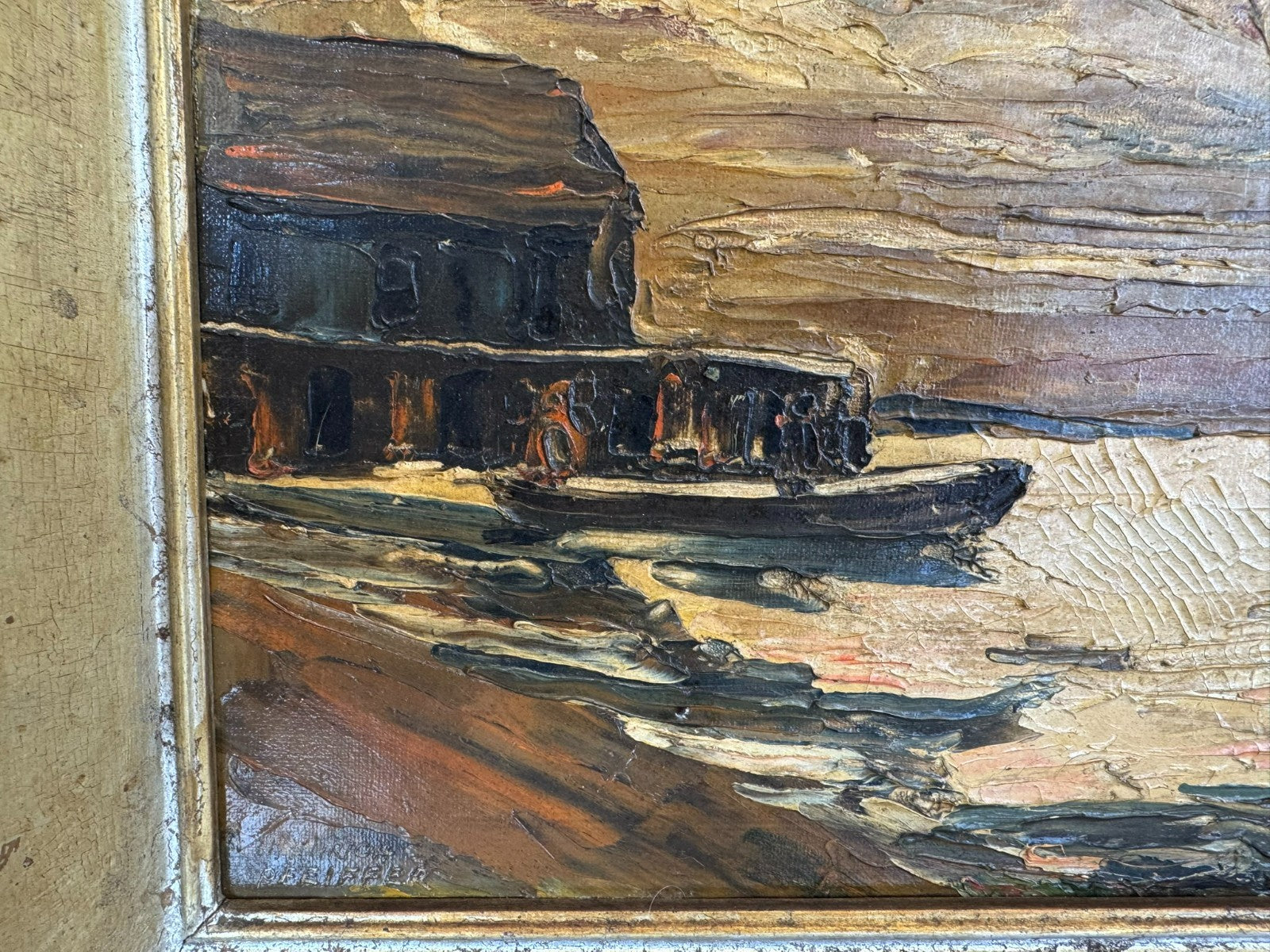 Ölgemälde Landschaft signiert Harry (heinrich) Pfeiffer (1874-c.1960)
