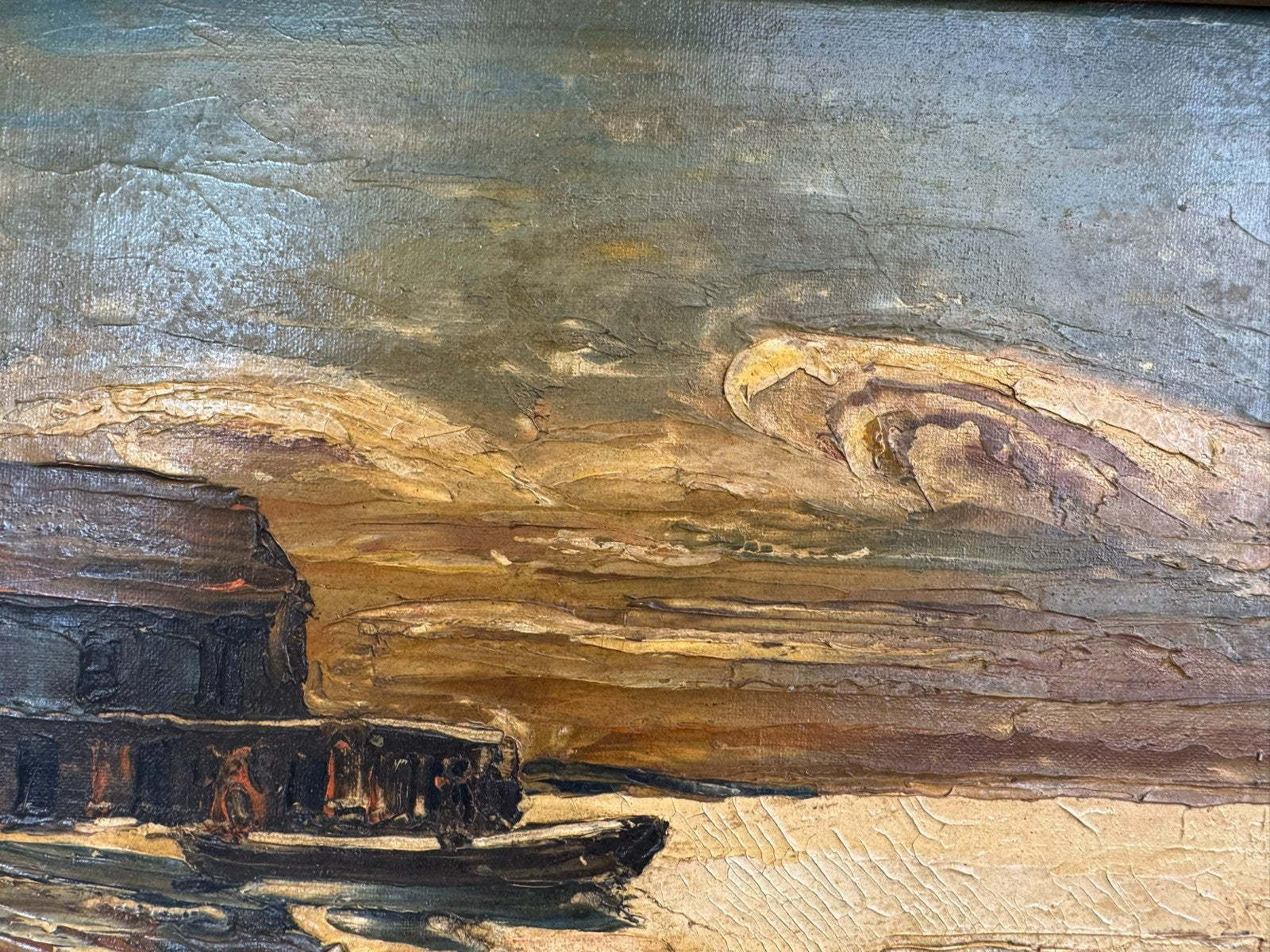 Ölgemälde Landschaft signiert Harry (heinrich) Pfeiffer (1874-c.1960)