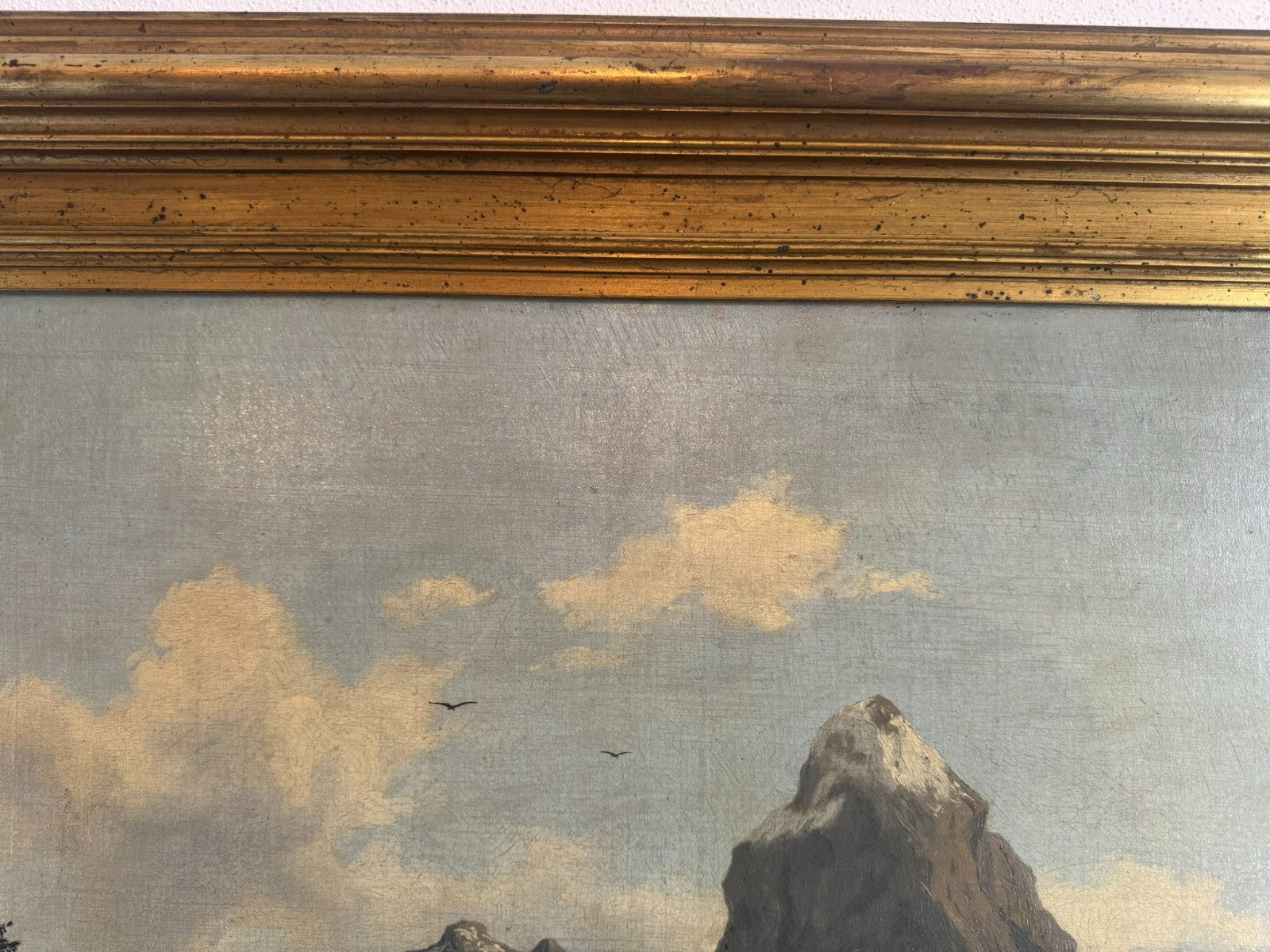 Antikes Ölgemälde Landschaft auf der Hochalm Carl Hasch (1834-1897) 115x88cm