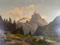 ANTIKES ÖLGEMÄLDE LANDSCHAFT AUF DER HOCHALM Carl HASCH (1834-1897)  115x88cm