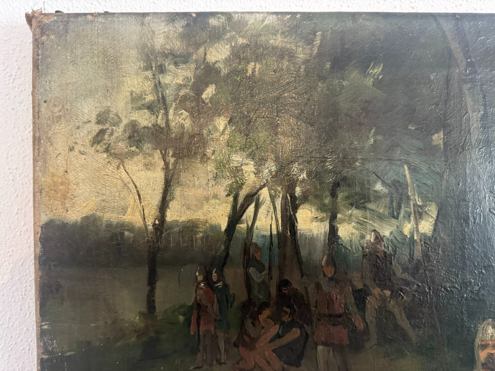Ölgemälde König und Bauern von Ernst Sigismund Witkamp (1854-1897)