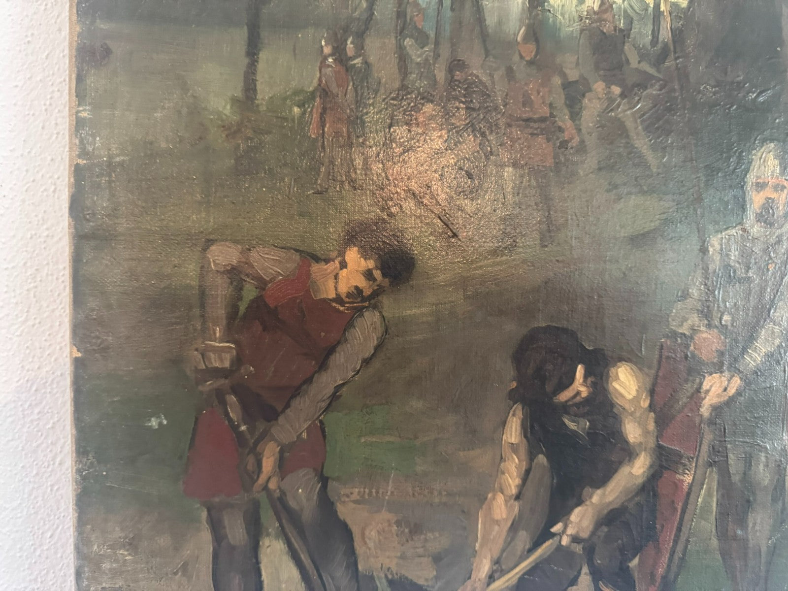 Ölgemälde König und Bauern von Ernst Sigismund Witkamp (1854-1897)