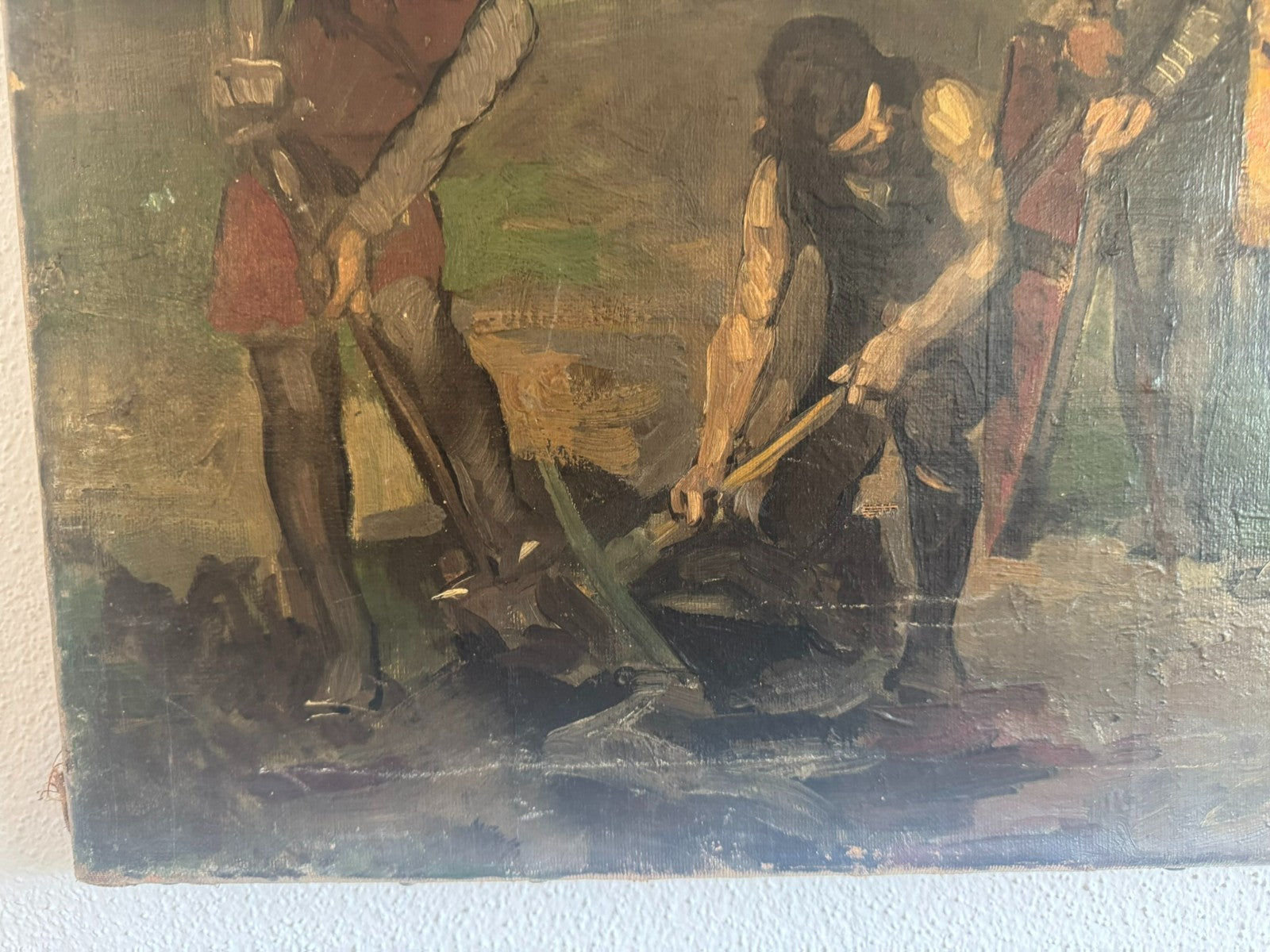 Ölgemälde König und Bauern von Ernst Sigismund Witkamp (1854-1897)
