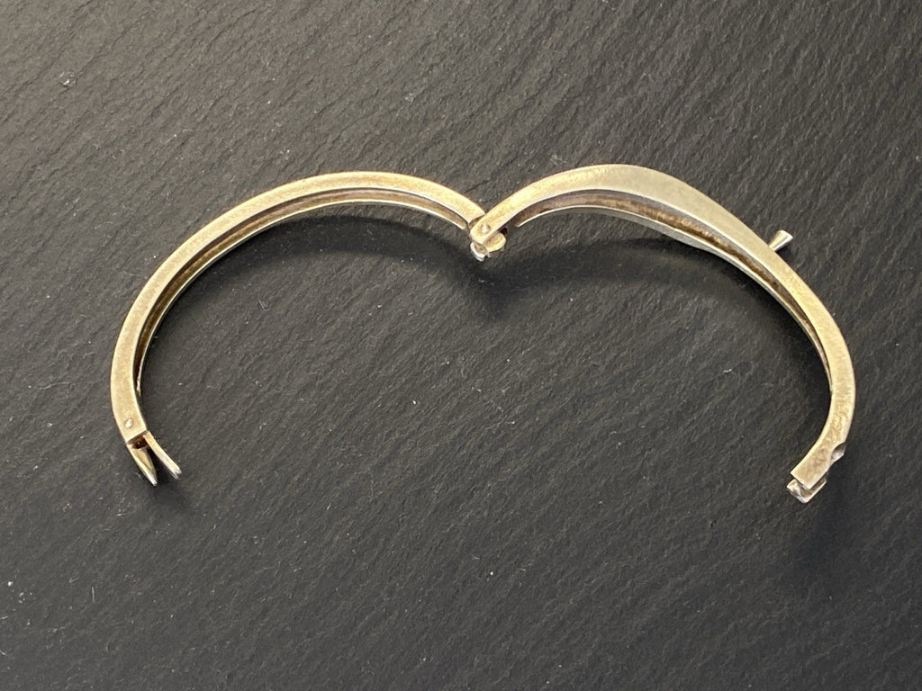 Armreif Armband 925 Sterling Silber Melée Diamant 0,03ct ca 23,53g