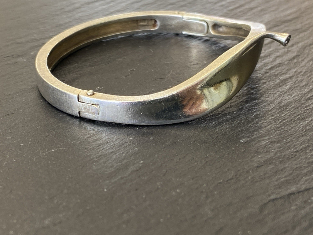 Armreif Armband 925 Sterling Silber Melée Diamant 0,03ct ca 23,53g