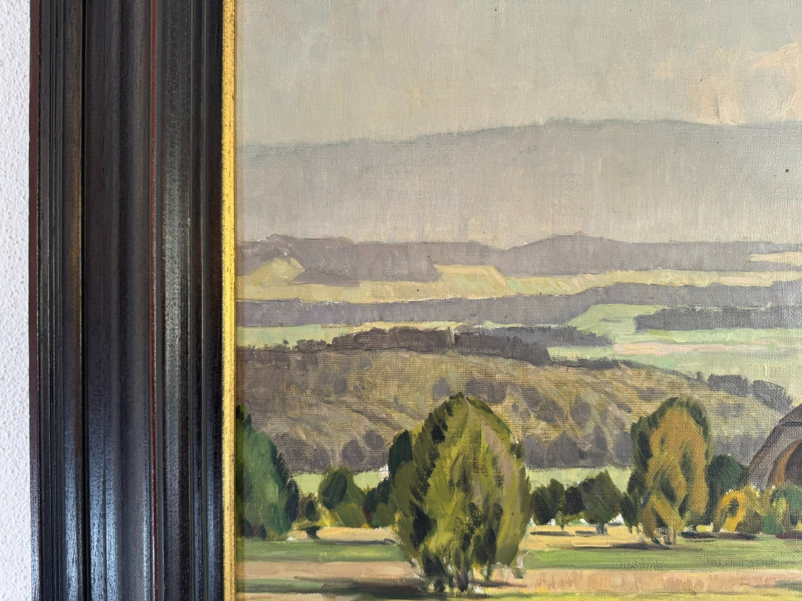 Ölgemälde Landschaft Thörishaus bei Bern signiert Willy Monnier (1909-1981)