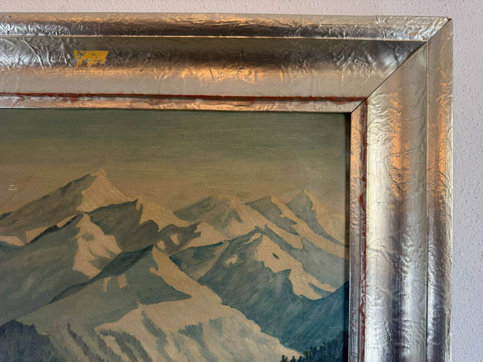 Antikes Ölgemälde Landschaft im Winter signiert M Breher 1941