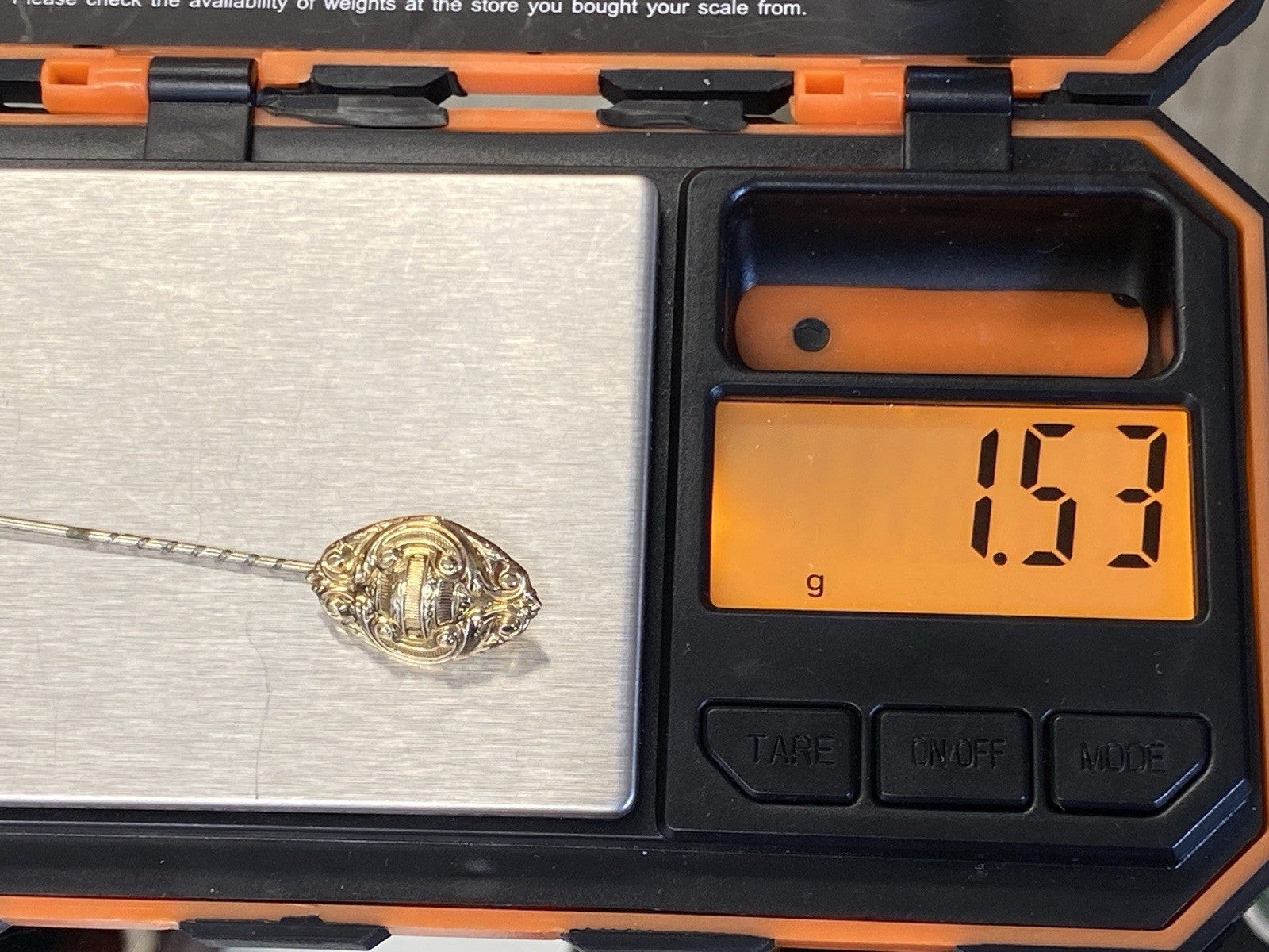 Anstecknadel Brosche Biedermeier Filigranes Dekor