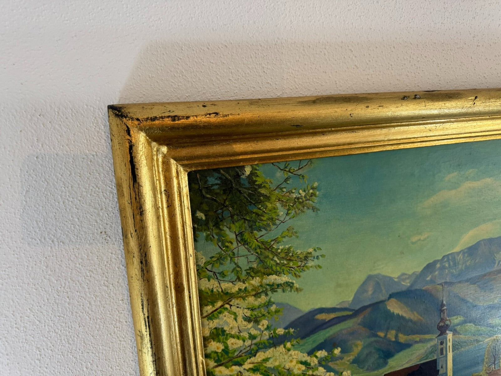 Ölgemälde gerahmt Landschaft Zell am See signiert Brückl
