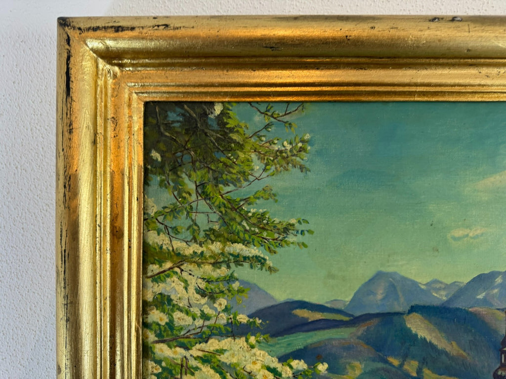 Ölgemälde gerahmt Landschaft Zell am See signiert Brückl