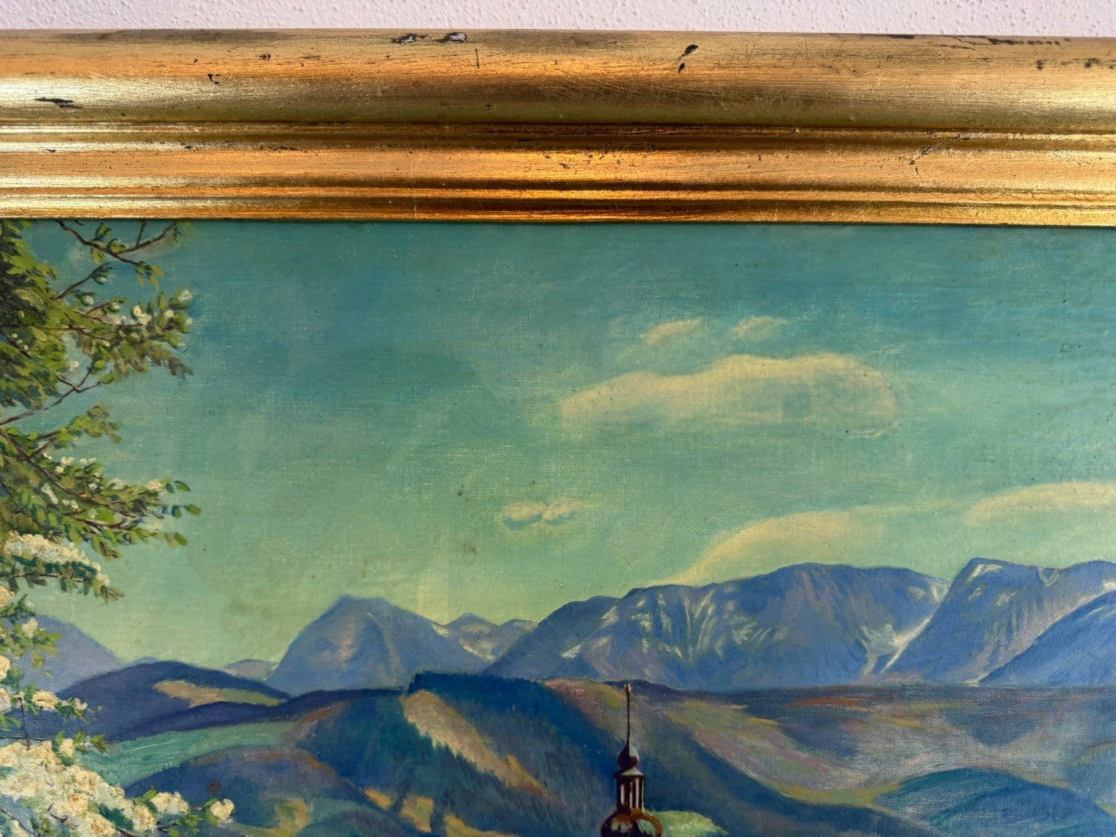 Ölgemälde gerahmt Landschaft Zell am See signiert Brückl