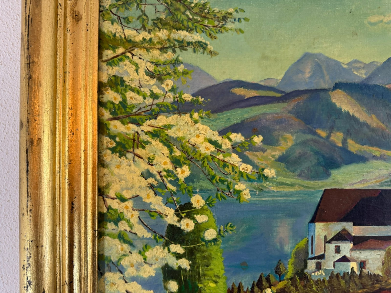 Ölgemälde gerahmt Landschaft Zell am See signiert Brückl