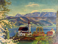 ÖLGEMÄLDE GERAHMT LANDSCHAFT ZELL AM SEE SIGNIERT BRÜCKL