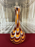 VINTAGE BODENVASE GROSSE VASE AUS GLAS LOLLIPOP SPACE AGE SCHOTT ZWIESEL 62x28cm