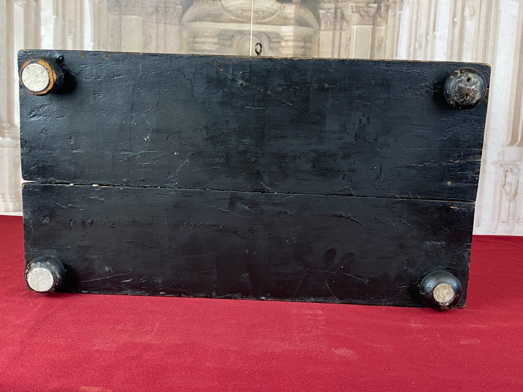 Antike Kolonial Kiste aus Holz mit Messingbeschlägen um 1880 Truhe
