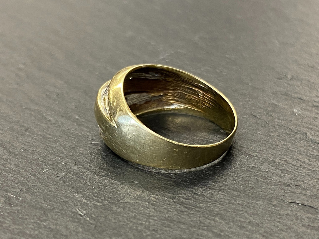 Eleganter Ring Gold 585 Diamanten 0.1ct Grösse 50