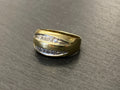 ELEGANTER RING GOLD 585 DIAMANTEN 0.1ct GRÖSSE 50
