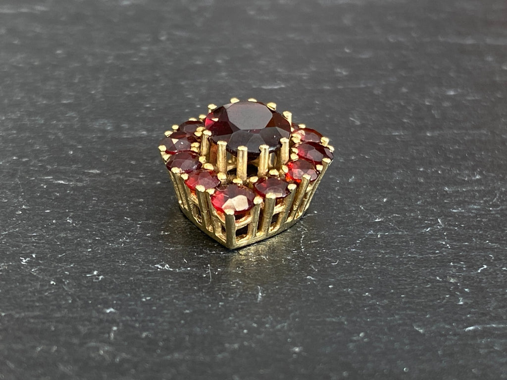 Antiker Böhmen Anhänger Gold 333 mit Granat