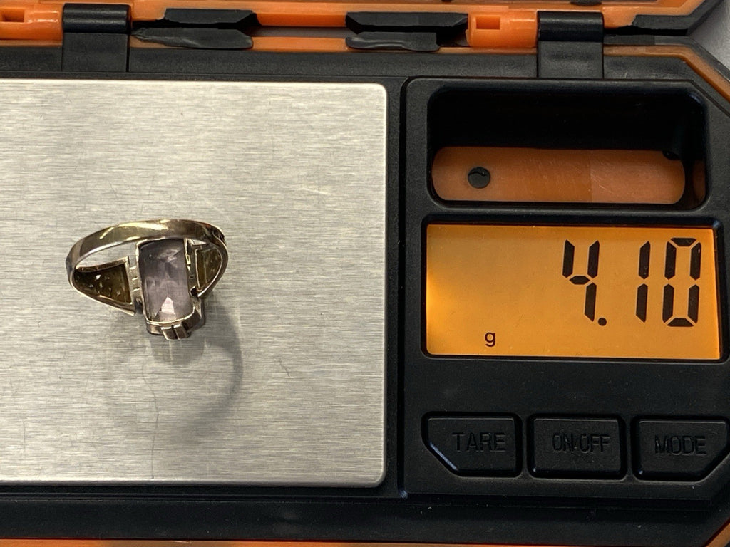 Ring Bergkristall Filigranes Dekor Quarz Grösse 60, Wohl Silber vergoldet