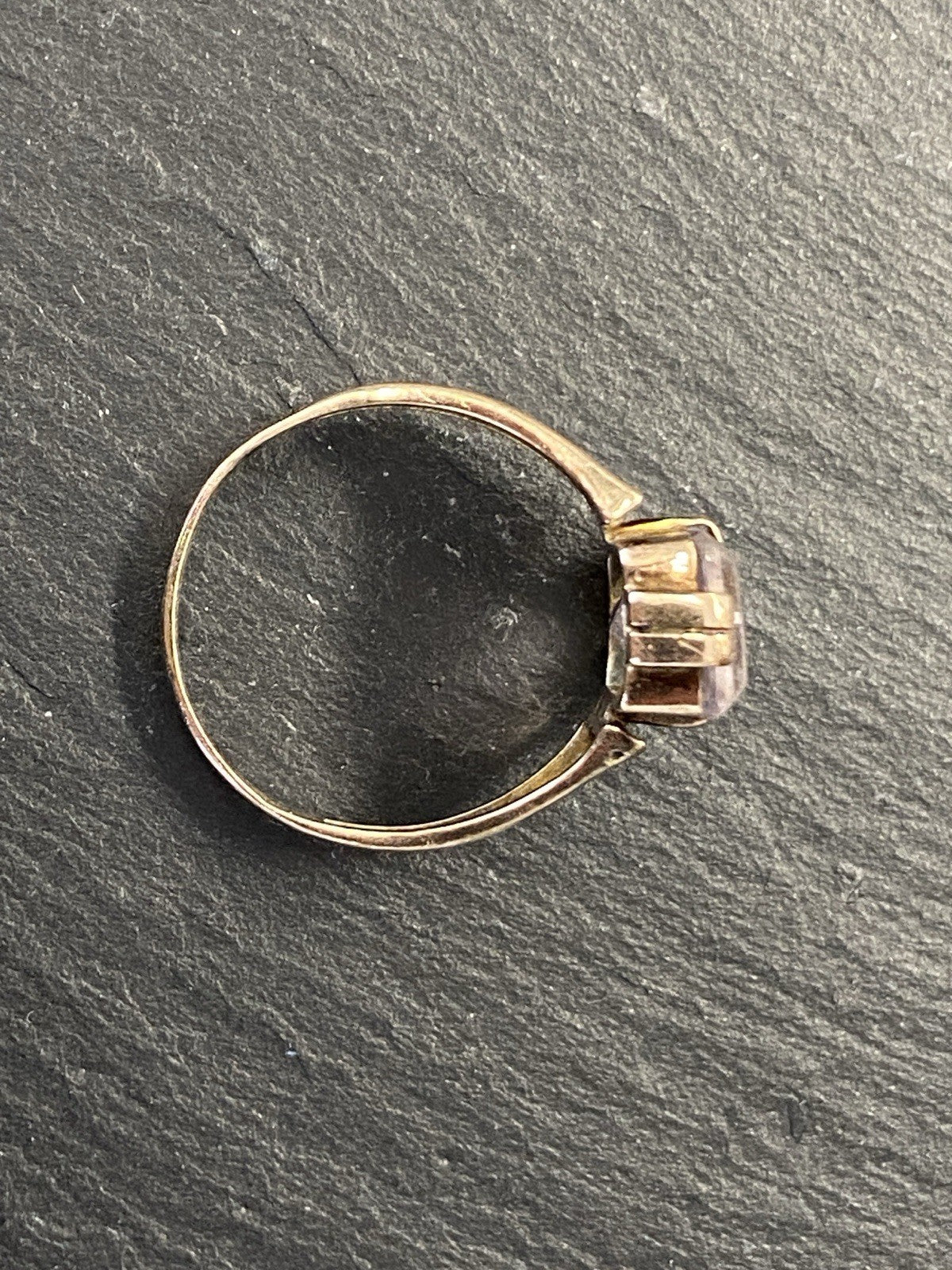 Ring Bergkristall Filigranes Dekor Quarz Grösse 60, Wohl Silber vergoldet