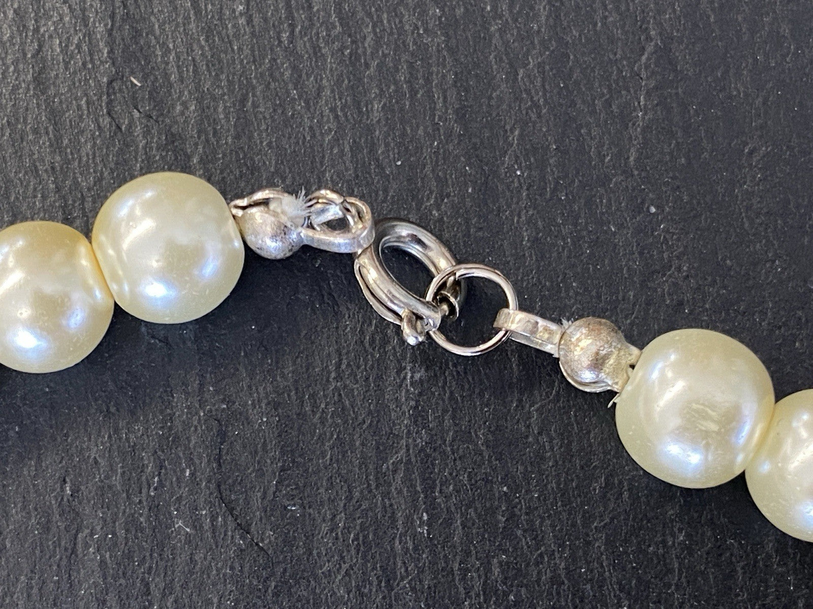 Halskette Perlenkette Kette Perle Perlen Kunstperlen 0,8cm
