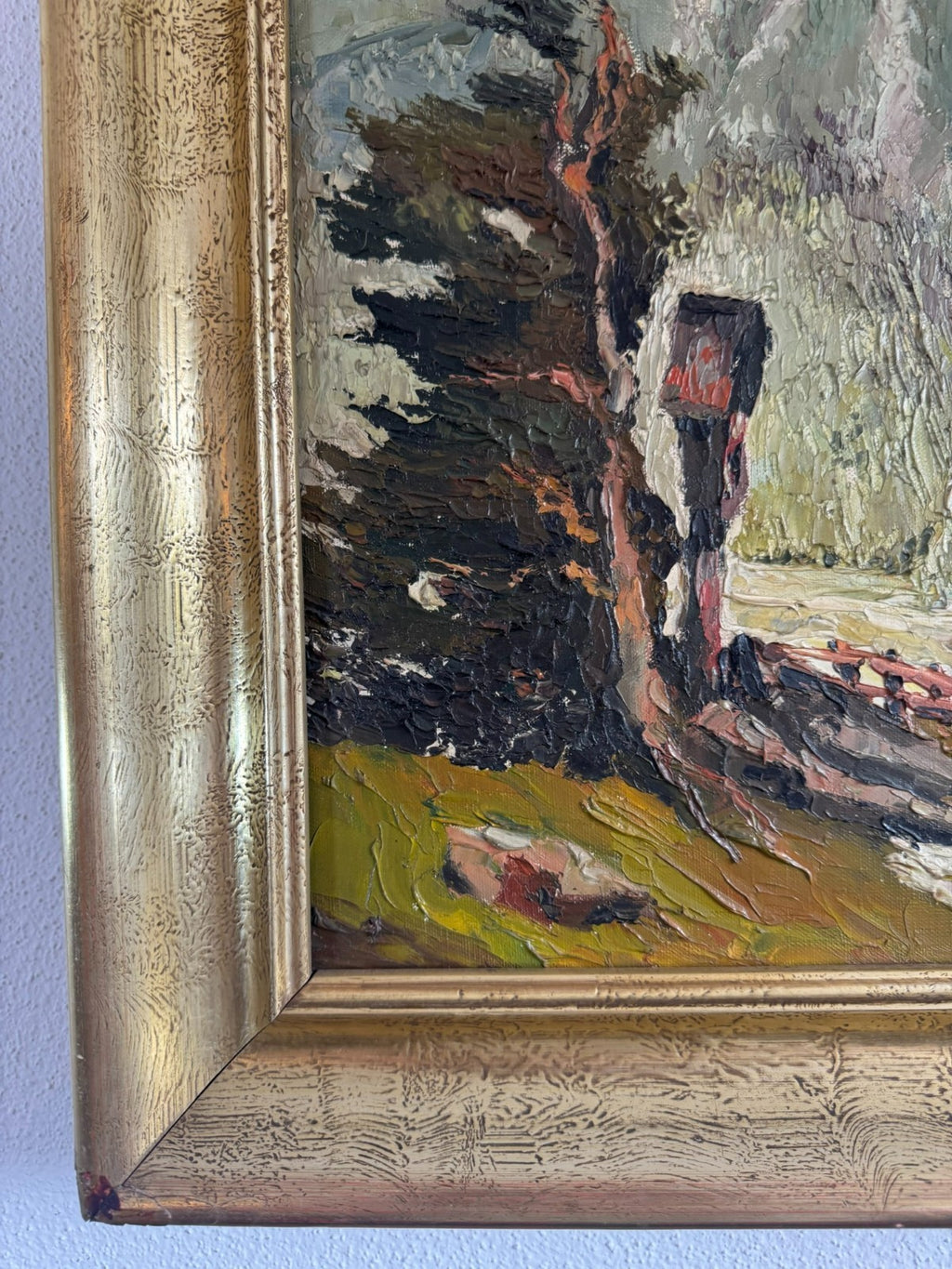 Ölgemälde Landschaft signiert A. Rheinboldt