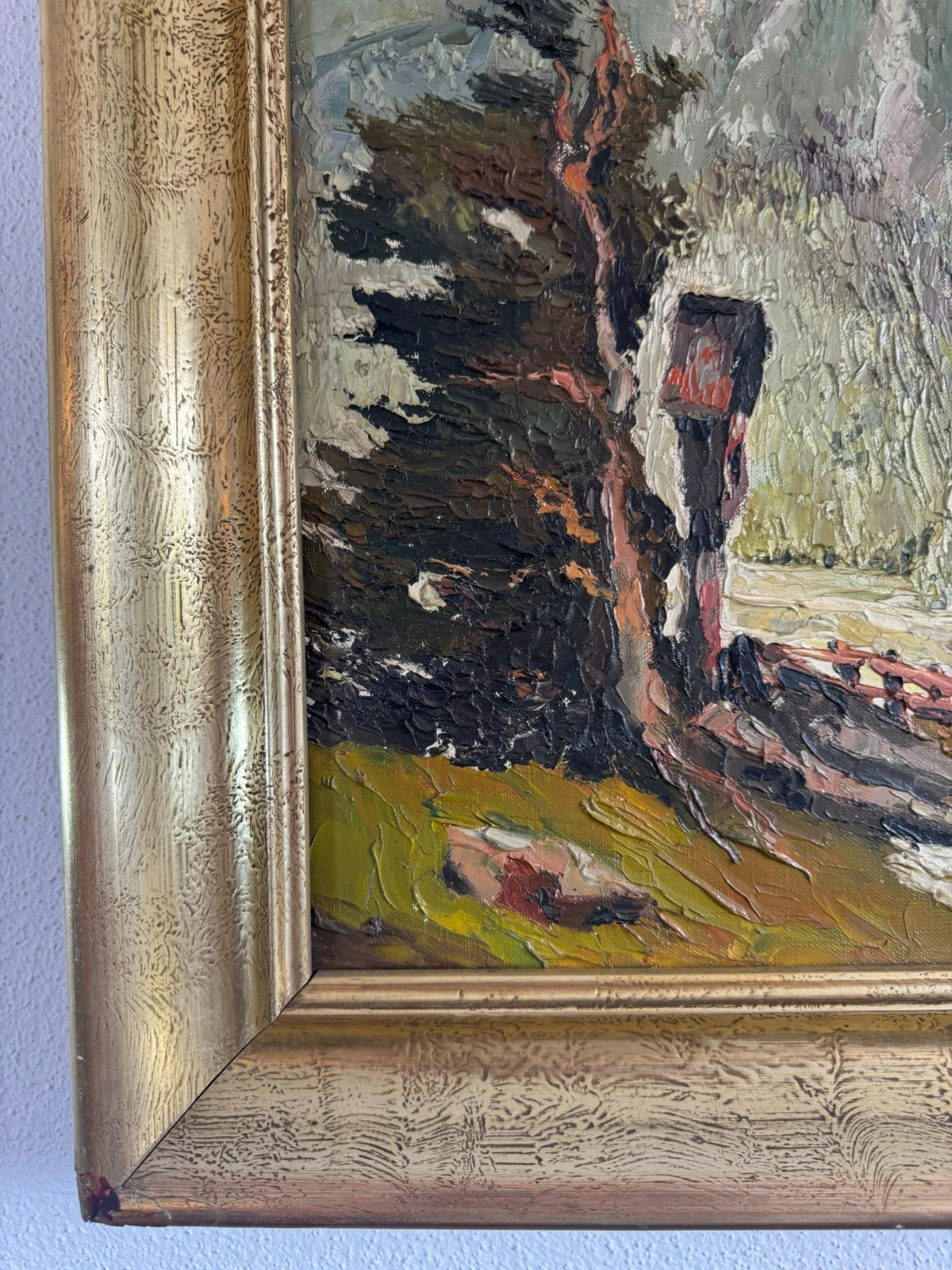 Ölgemälde Landschaft signiert A. Rheinboldt