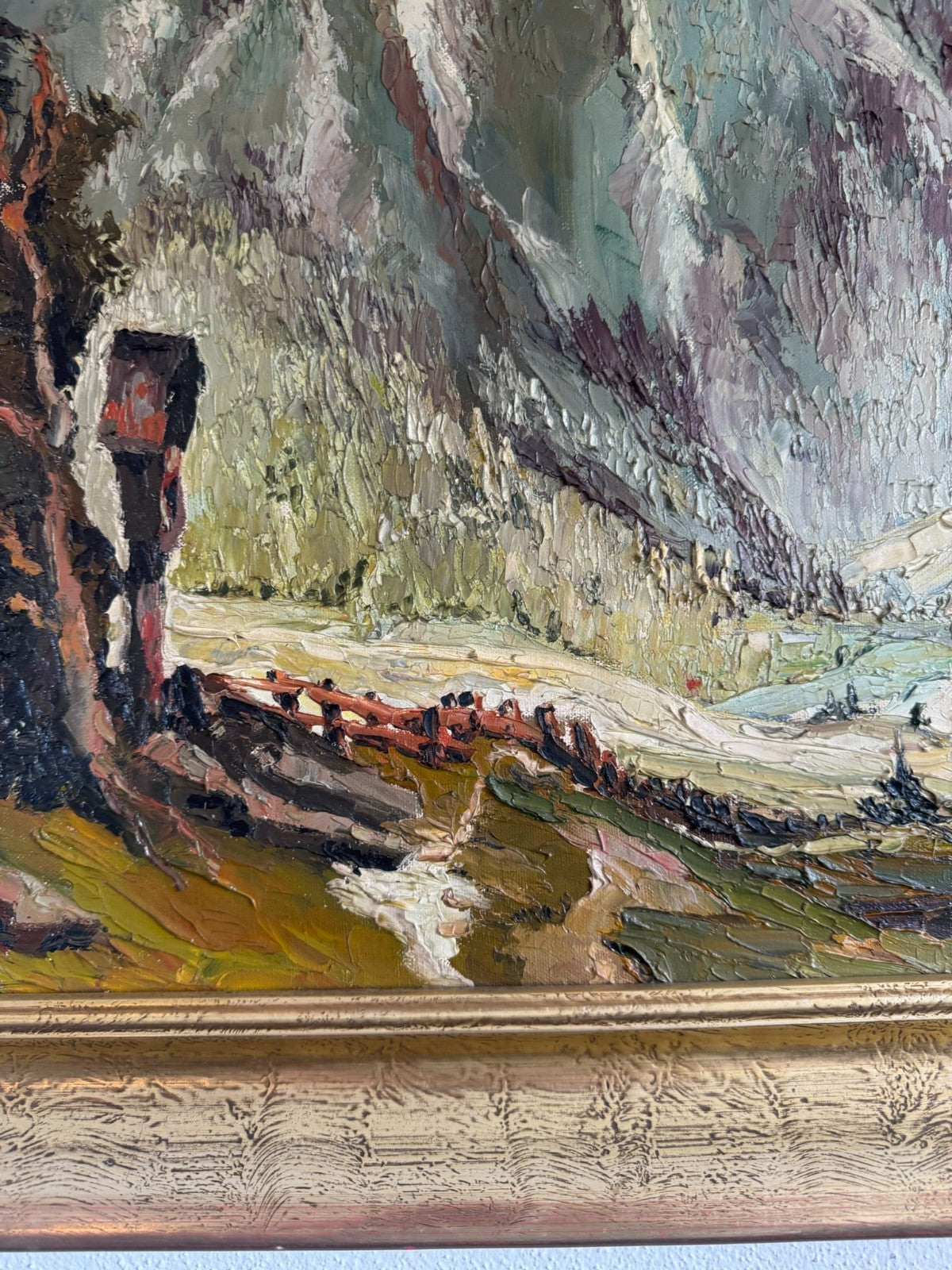Ölgemälde Landschaft signiert A. Rheinboldt