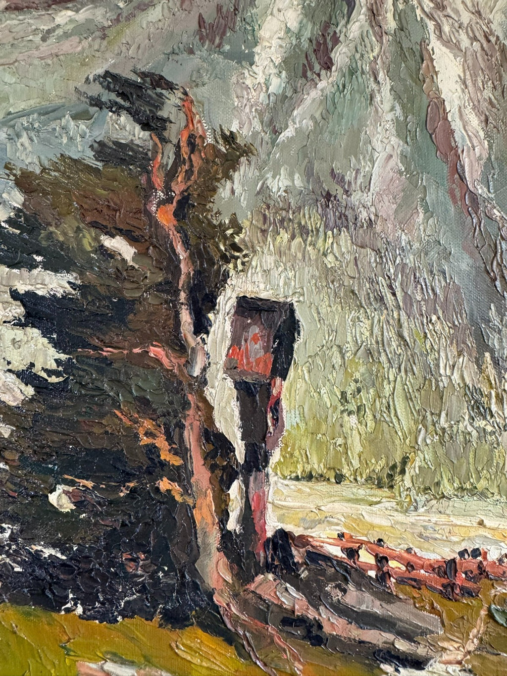 Ölgemälde Landschaft signiert A. Rheinboldt