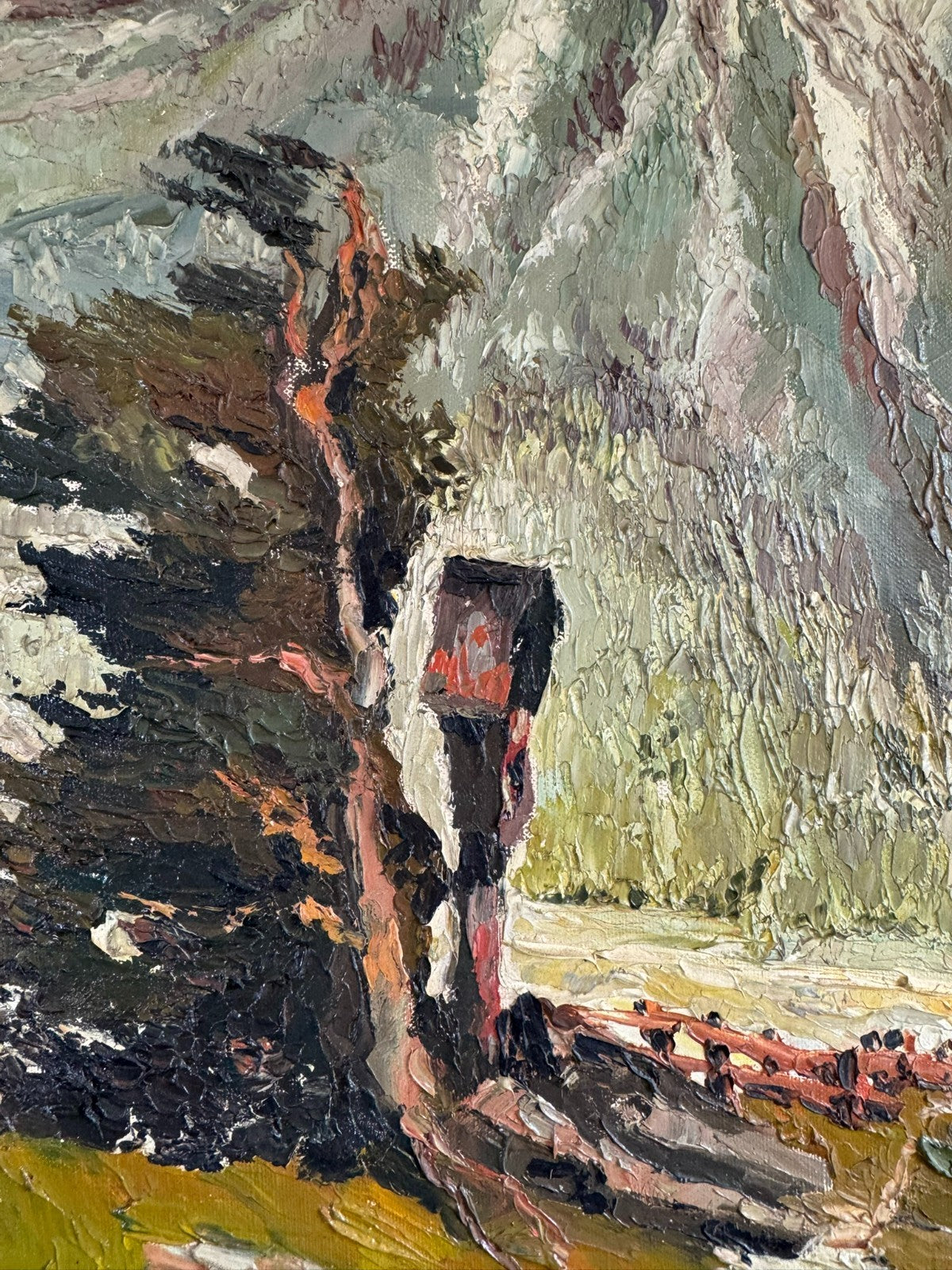 Ölgemälde Landschaft signiert A. Rheinboldt