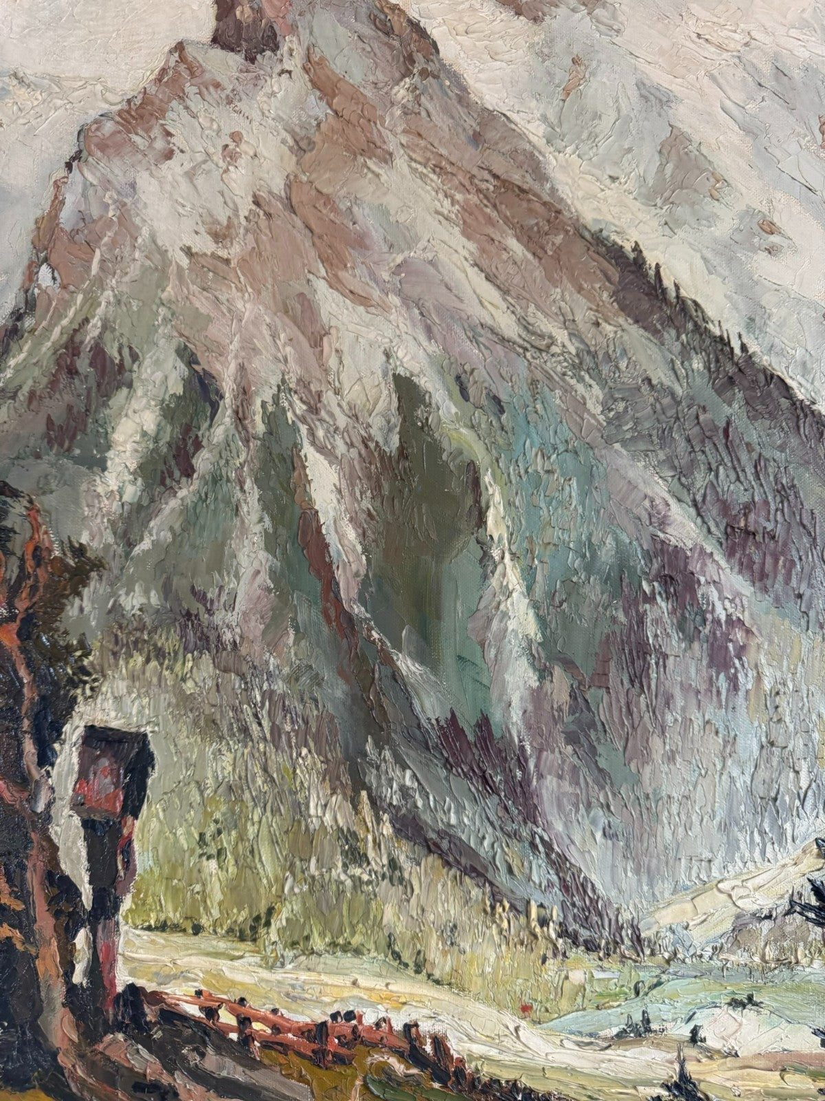 Ölgemälde Landschaft signiert A. Rheinboldt
