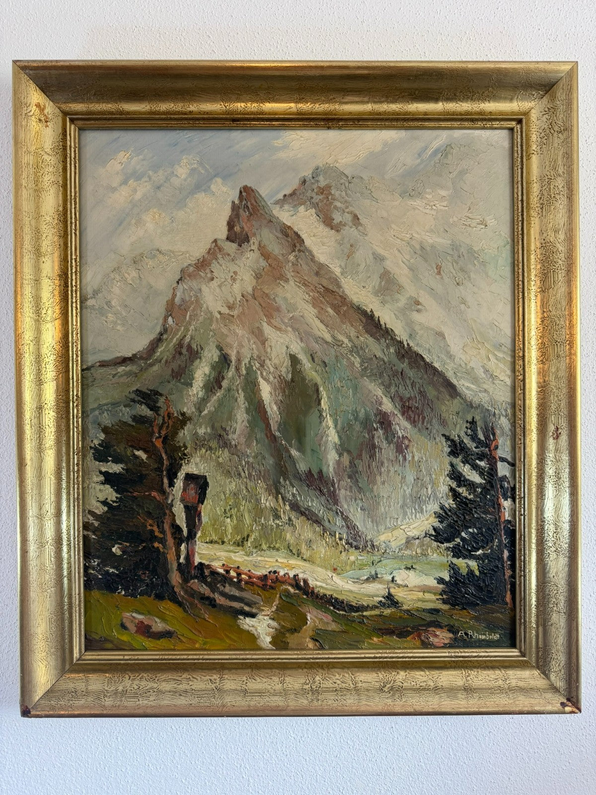 ÖLGEMÄLDE LANDSCHAFT SIGNIERT A. RHEINBOLDT