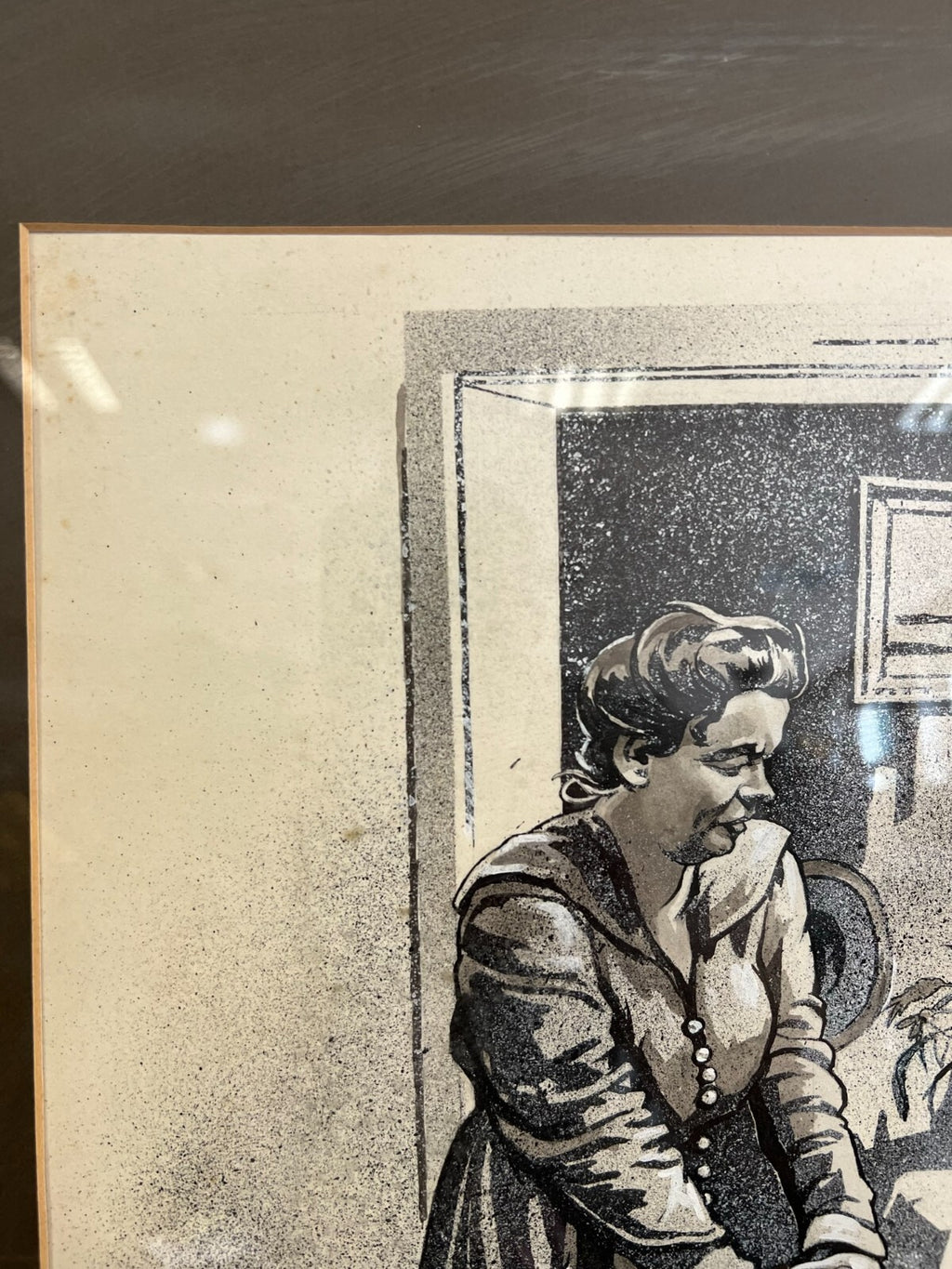 Grisaille auf Papier Personen in Gespräch Alfred Haushofer (1872-1943)